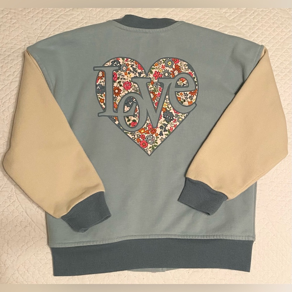 Girls Retro Letterman Style Jacket